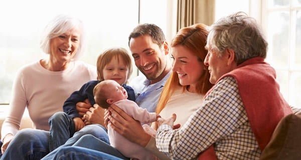 Family joyed with new child