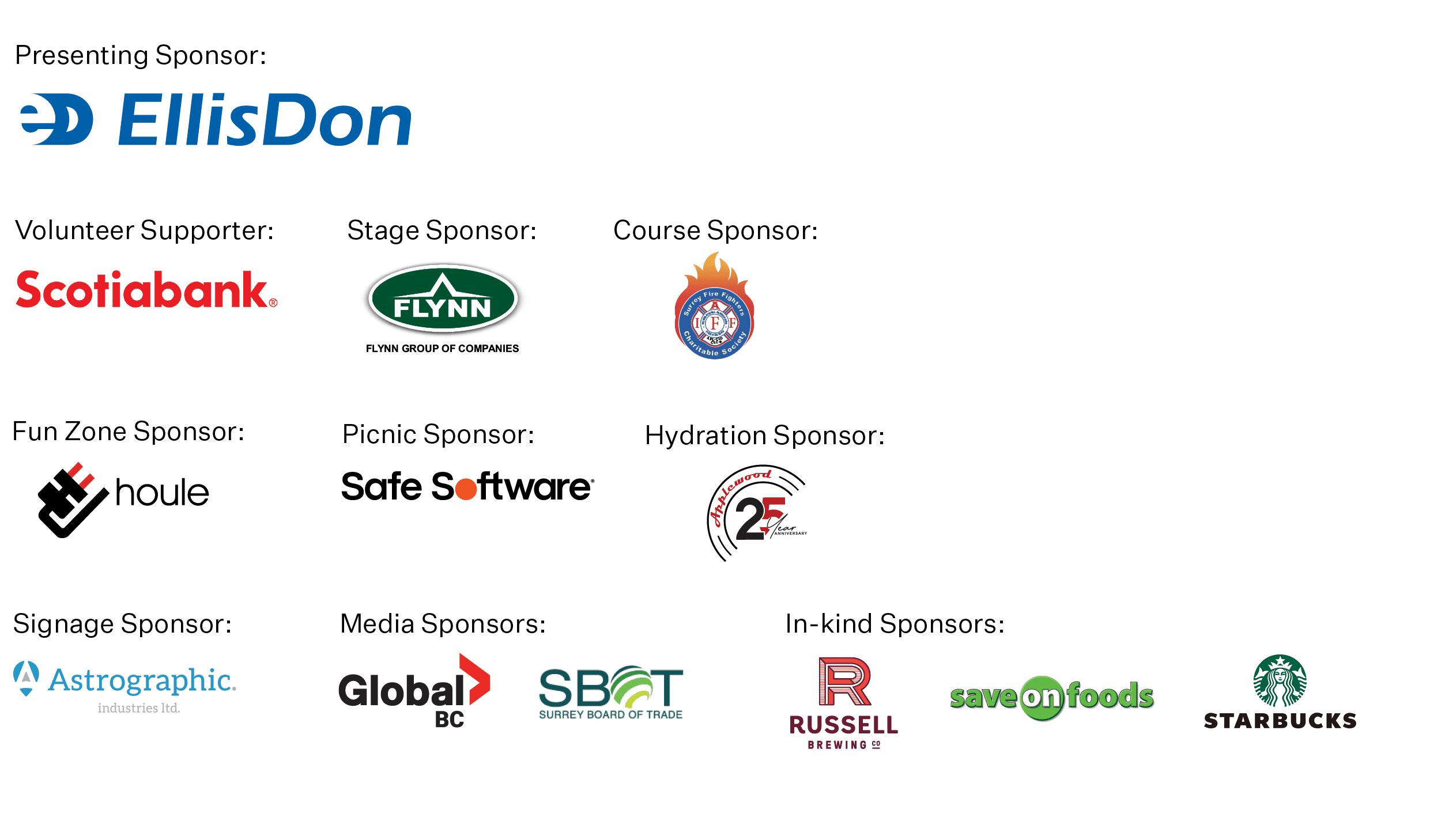 sponsors and supporters for champion of the crescent