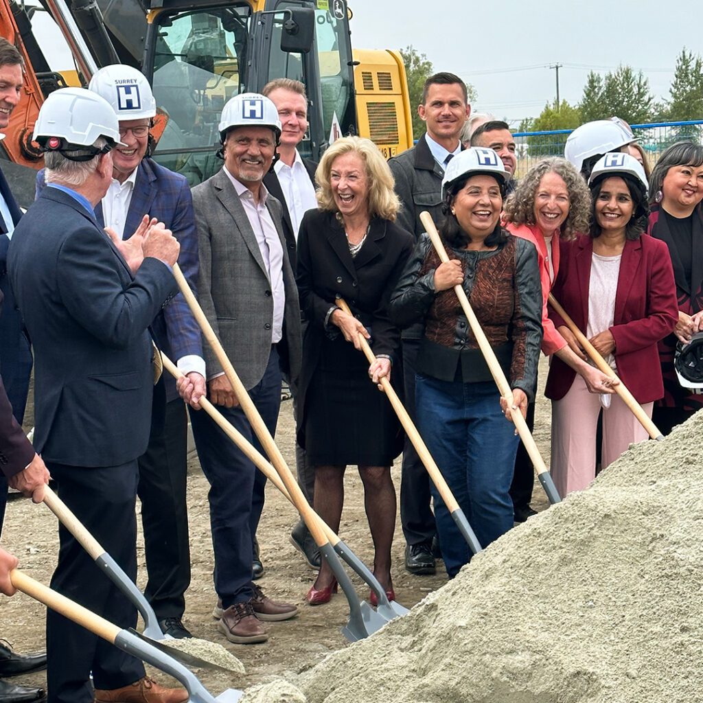 groundbreaking at the new surrey hospital